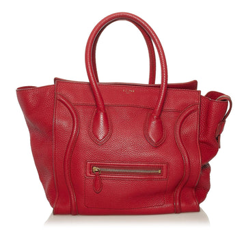 Celine Mini Luggage Leather Tote Bag (SHG-nT7EYh)