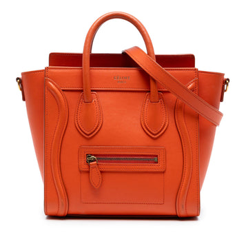 Celine Nano Leather Luggage Tote