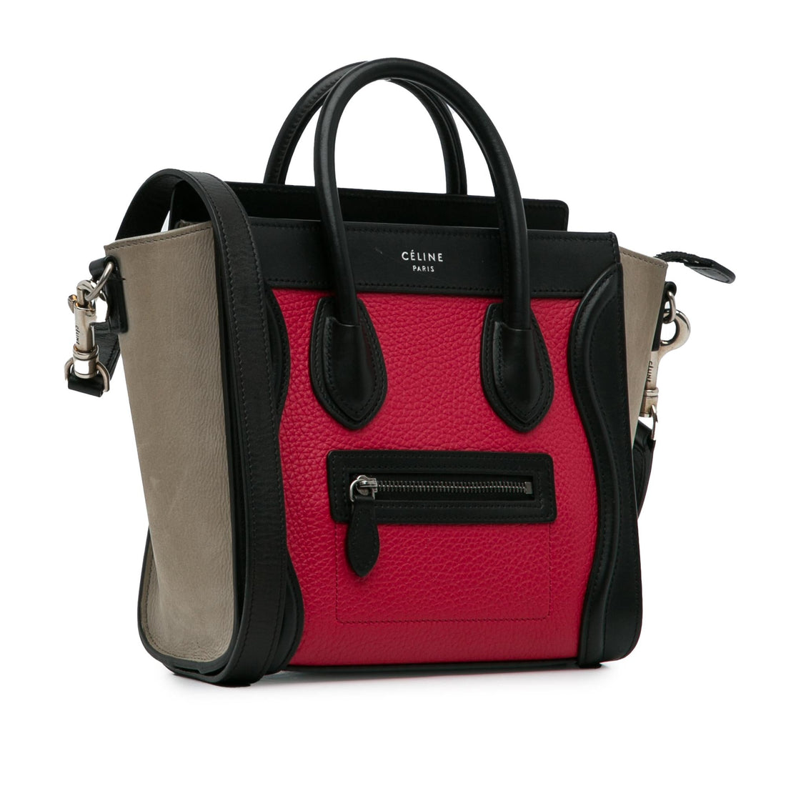 Celine Nano Luggage Tricolor Tote (SHG-jI7OEJ)