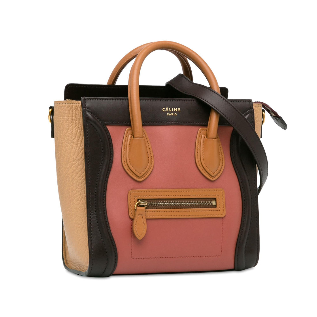 Celine Nano Tricolor Luggage Tote (SHG-CLojs1)