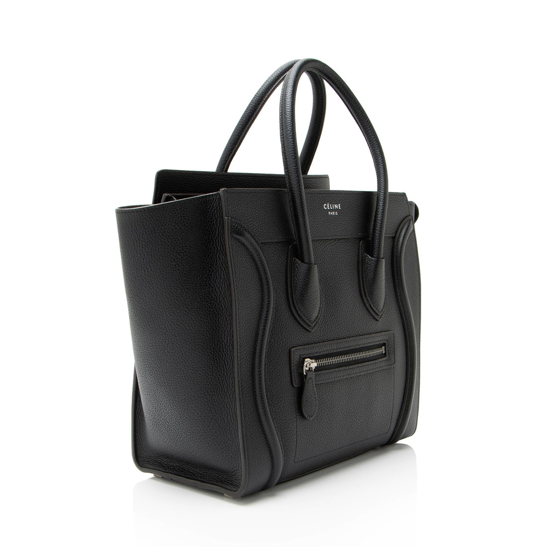 Celine Pebbled Leather Micro Luggage Tote