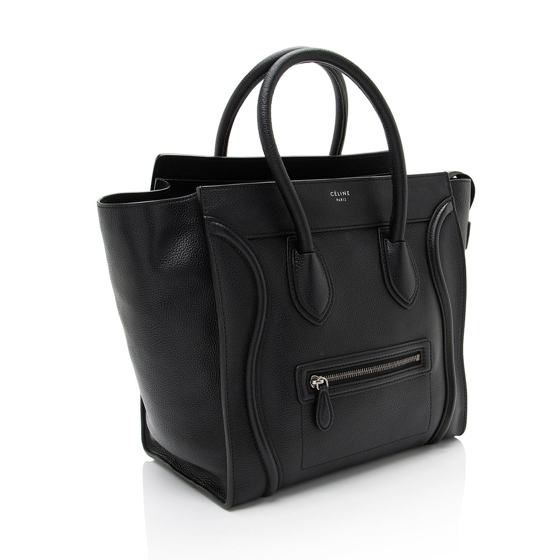 Celine Pebbled Leather Mini Luggage Tote