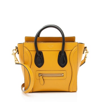 Celine Smooth Calfskin Nano Luggage Tote