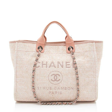 Chanel Boucle Lurex Deauville Medium Tote