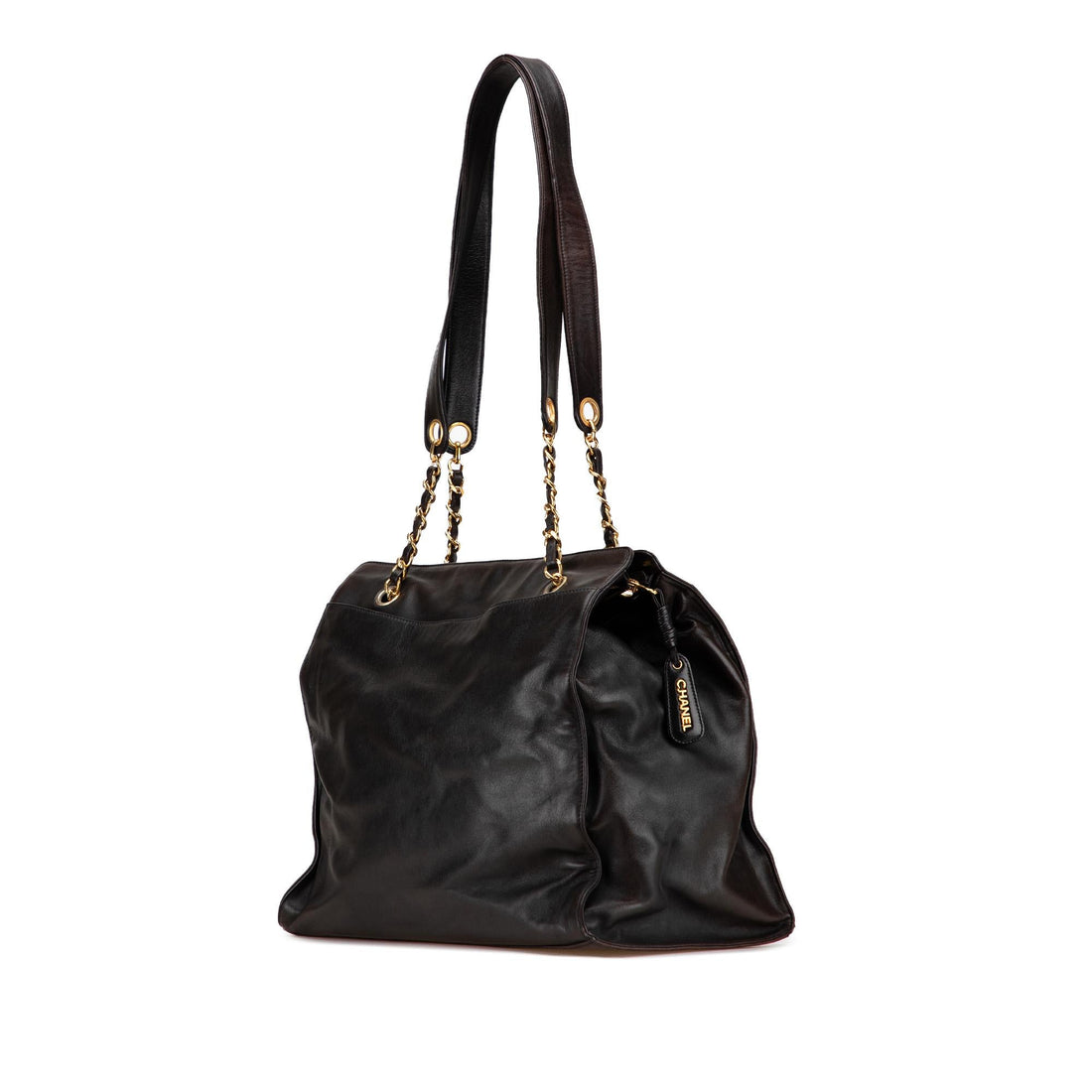 Chanel CC Lambskin Chain Tote