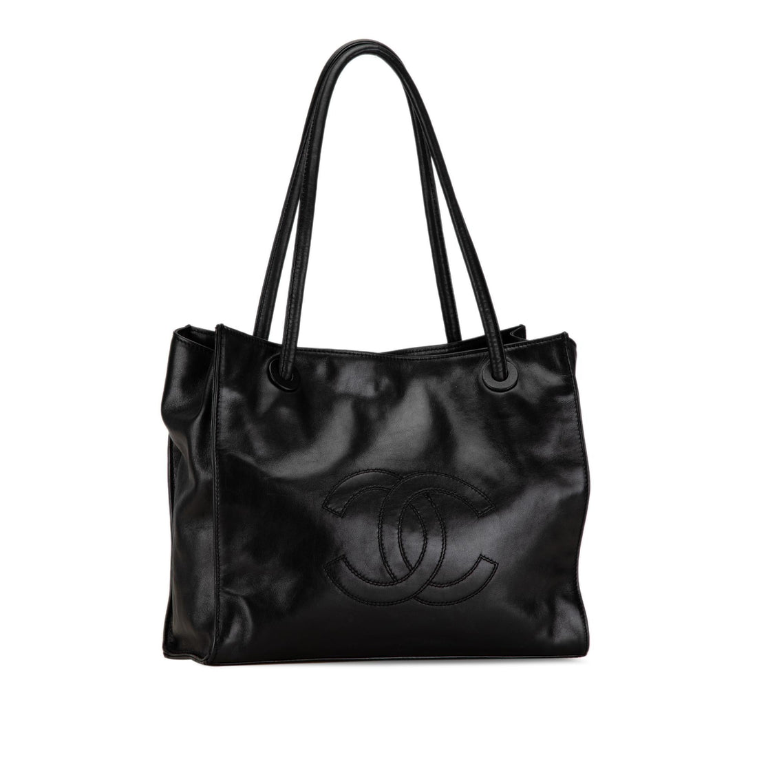 Chanel CC Lambskin Tote Bag (SHG-R6lAw8)