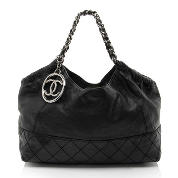 Chanel Calfskin Petit Cocos Cabas Shopper Tote