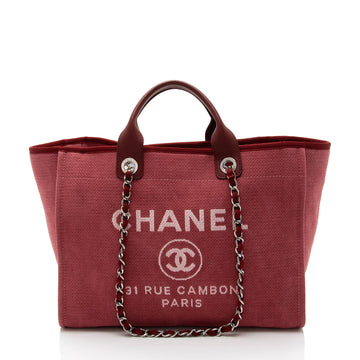 Chanel Canvas Deauville Medium Tote