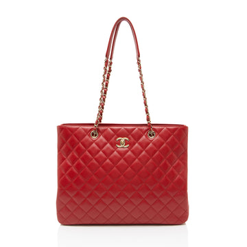 Chanel Caviar Leather CC Large Shopping Tote