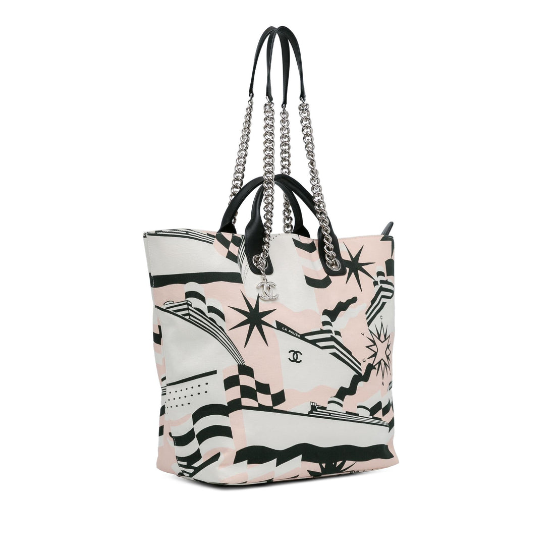 Chanel La Pausa Bay Shopping Tote (SHG-VMMPHk)