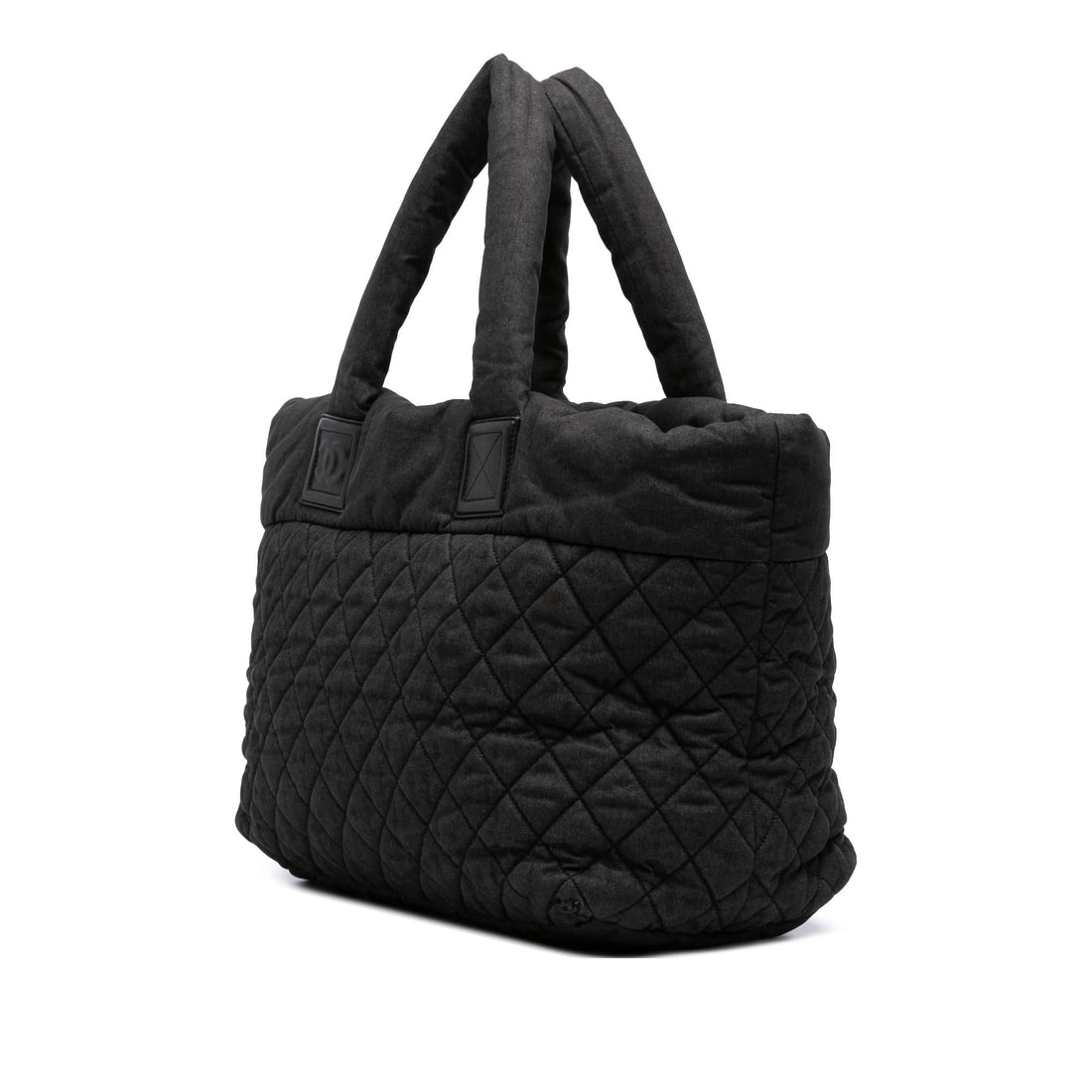 Chanel Large Quilted Denim Coco Cocoon Tote