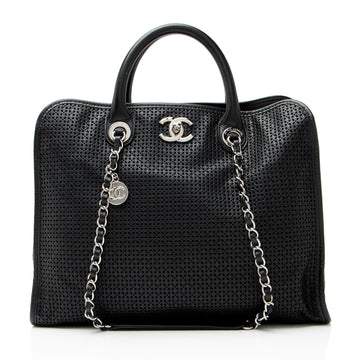 Chanel Perforated Calfskin Up In The Air Large Tote