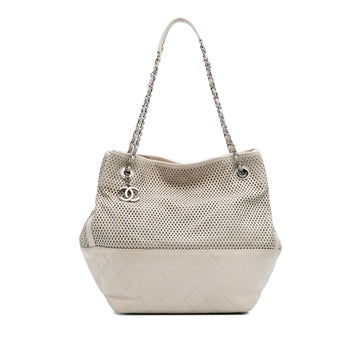 Chanel Perforated Calfskin Up In The Air North South Tote