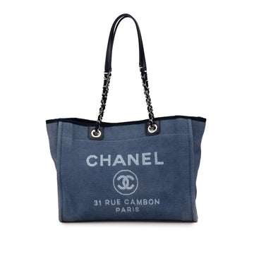 Chanel Small Canvas Deauville Tote