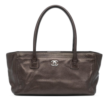 Chanel Small Metallic Calfskin Executive Cerf Tote