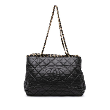 Chanel Small Quilted Calfskin Chain Me Tote