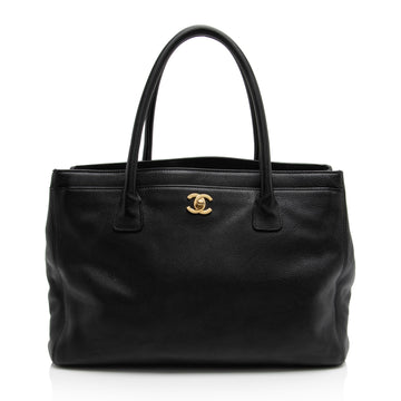 Chanel Vintage Caviar Leather Cerf Classic Executive Tote (SHF-iLttNK)