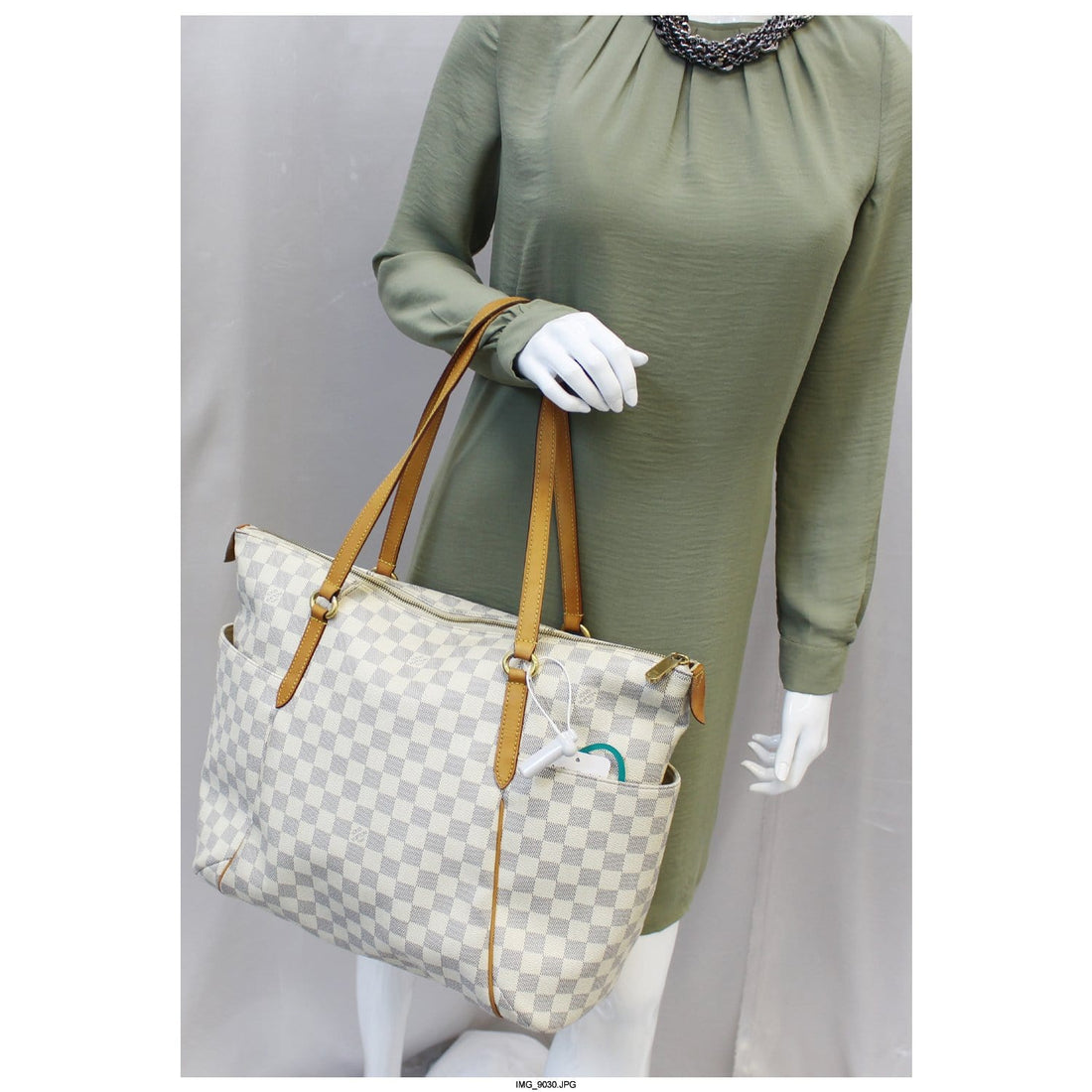 LOUIS VUITTON Totally GM Damier Azur Tote Shoulder Bag