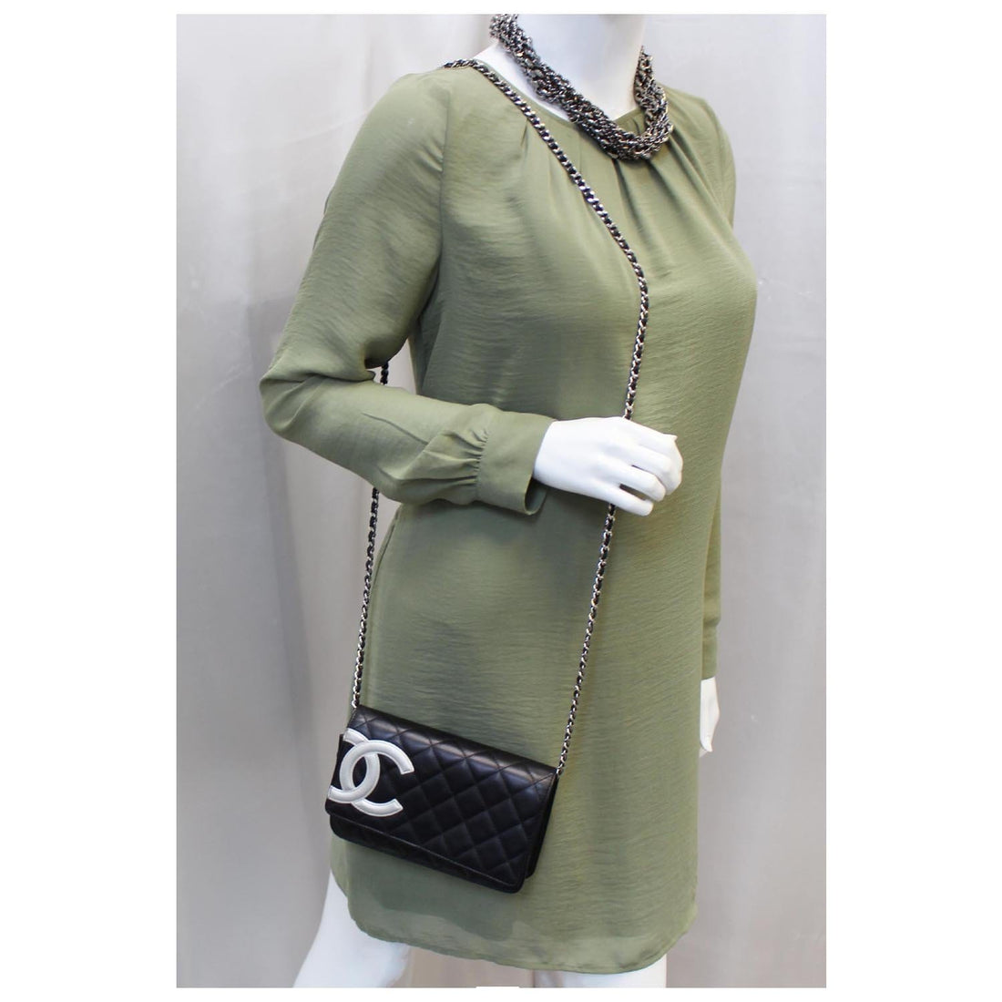 CHANEL  Quilted Cambon WOC Wallet On Chain
