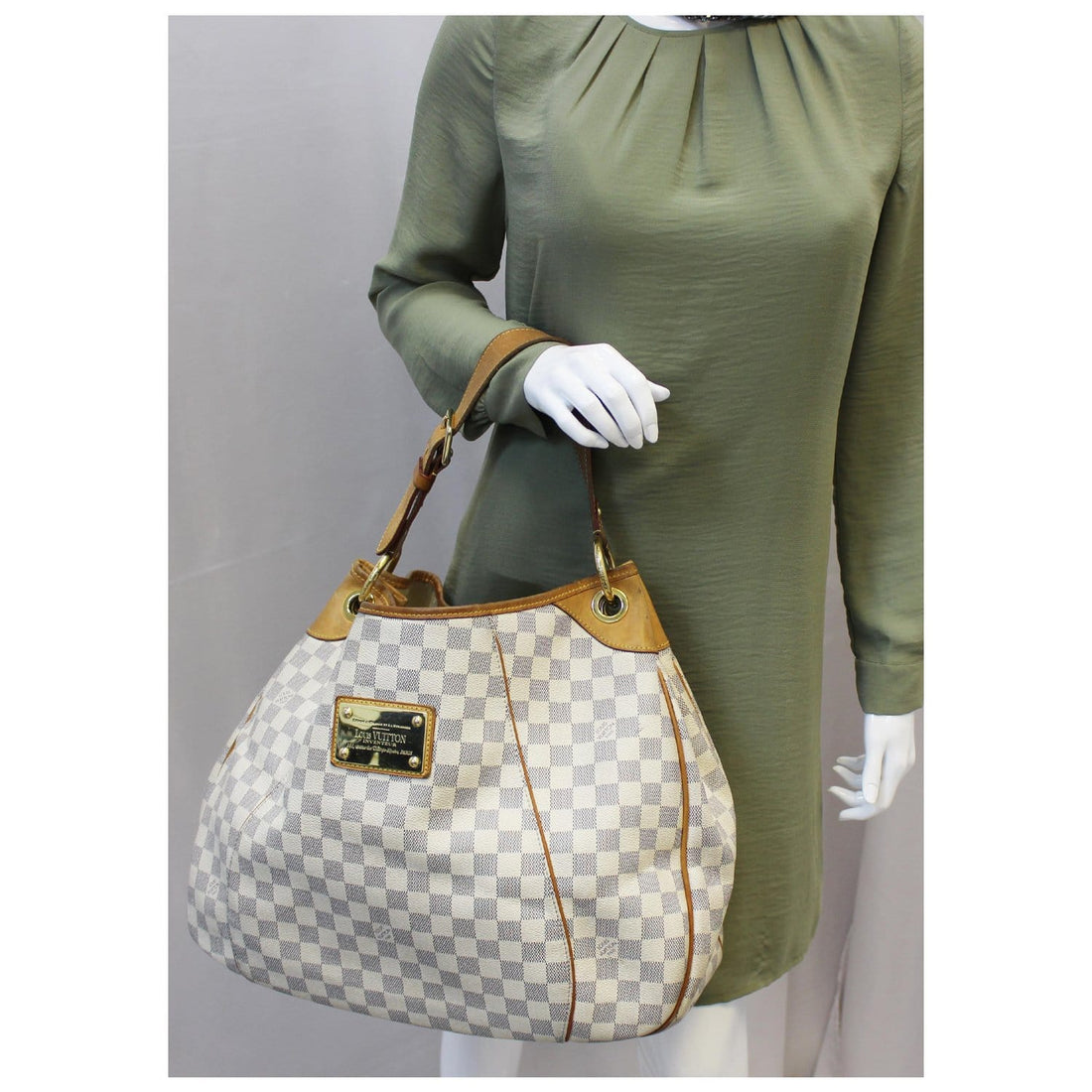 LOUIS VUITTON Galliera GM Damier Azur Shoulder Bag