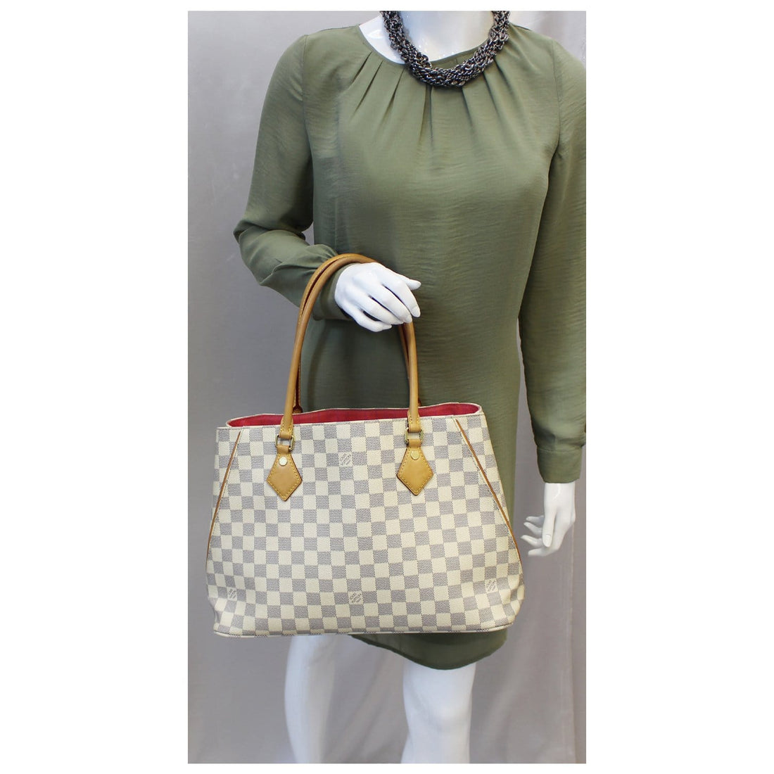 LOUIS VUITTON Calvi Damier Azur Shoulder Bag
