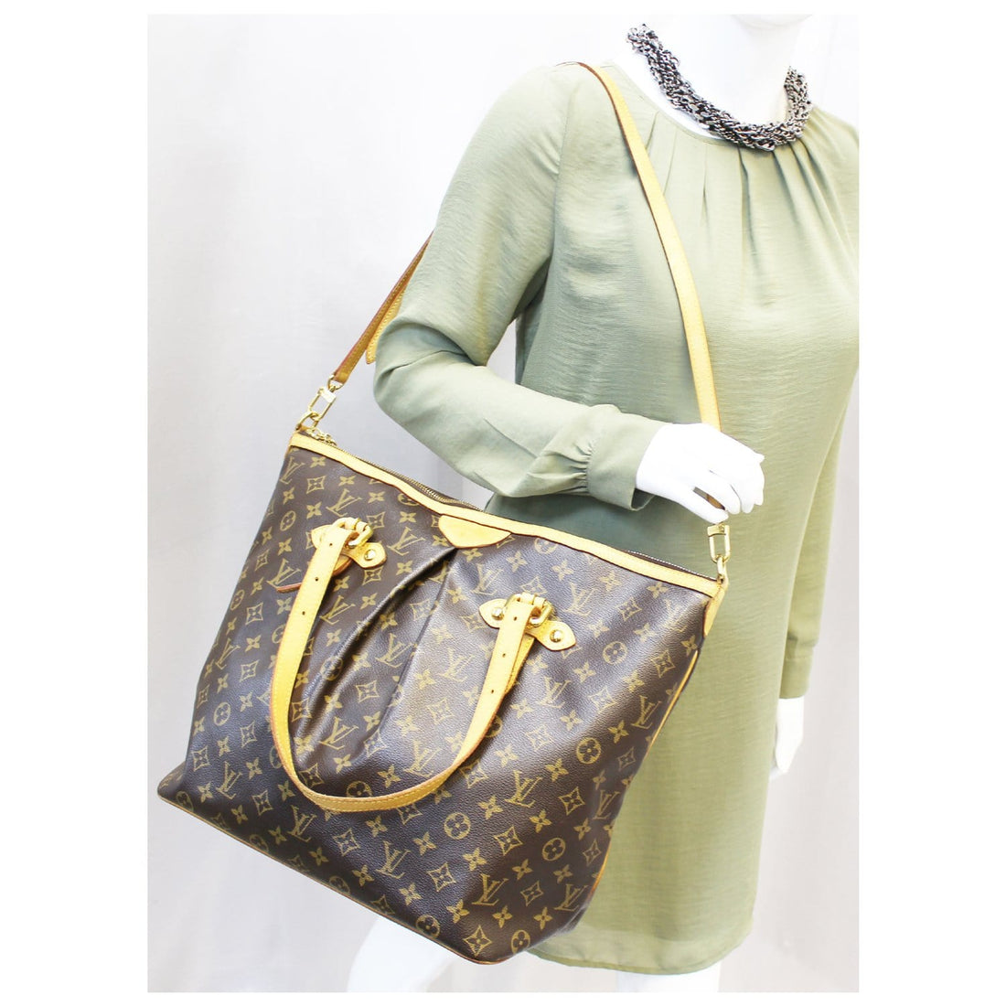 LOUIS VUITTON Palermo GM Monogram Canvas Tote Shoulder Bag