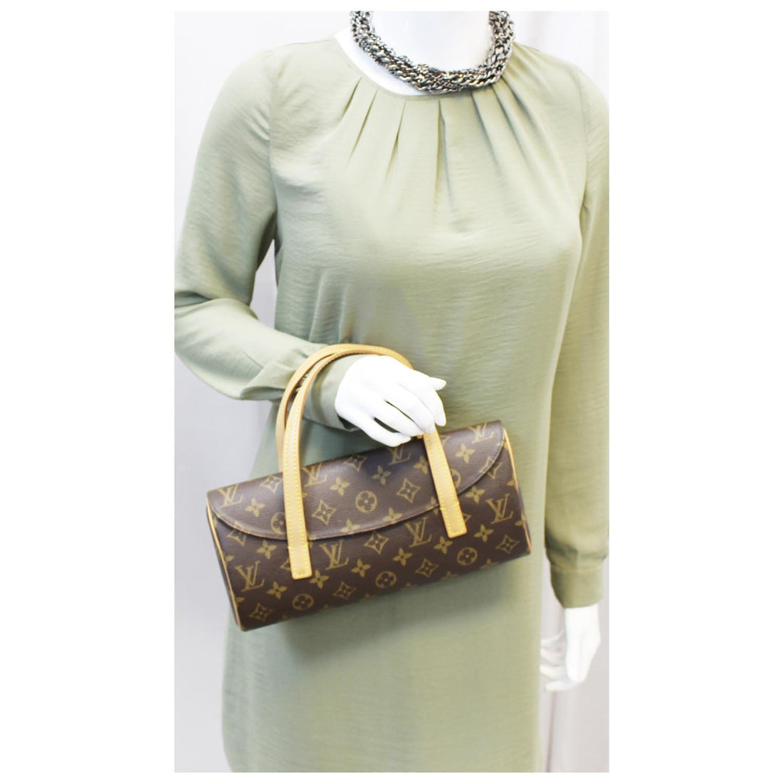 LOUIS VUITTON Sonatine Monogram Canvas Handbag