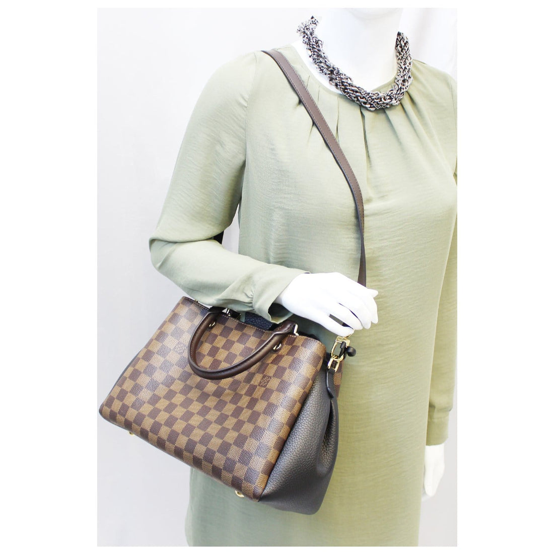 LOUIS VUITTON Brittany Damier Ebene Shoulder Bag