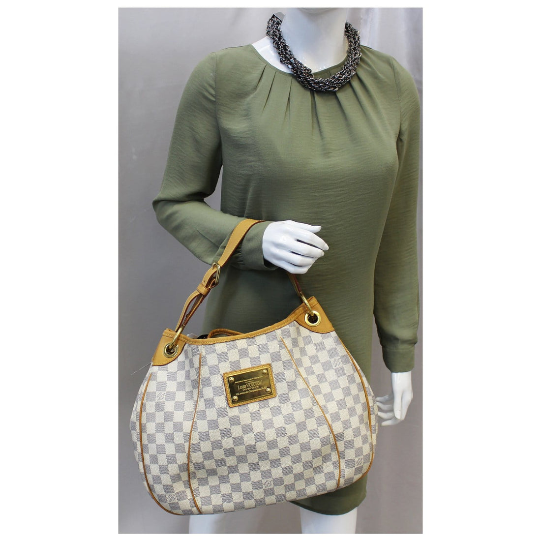 LOUIS VUITTON Galliera PM Damier Azur Shoulder Bag