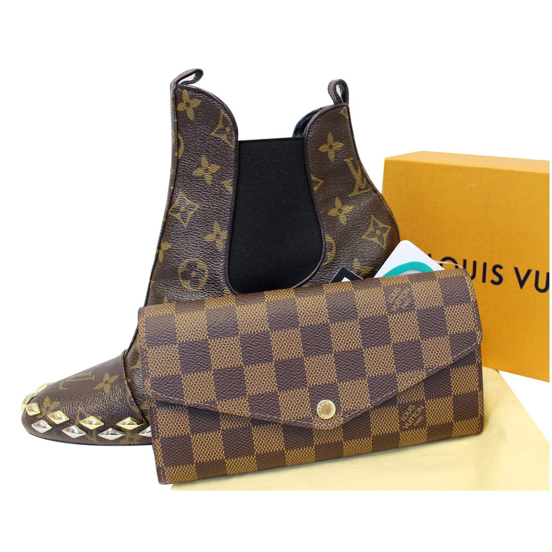 LOUIS VUITTON Sarah NM Damier Ebene Wallet