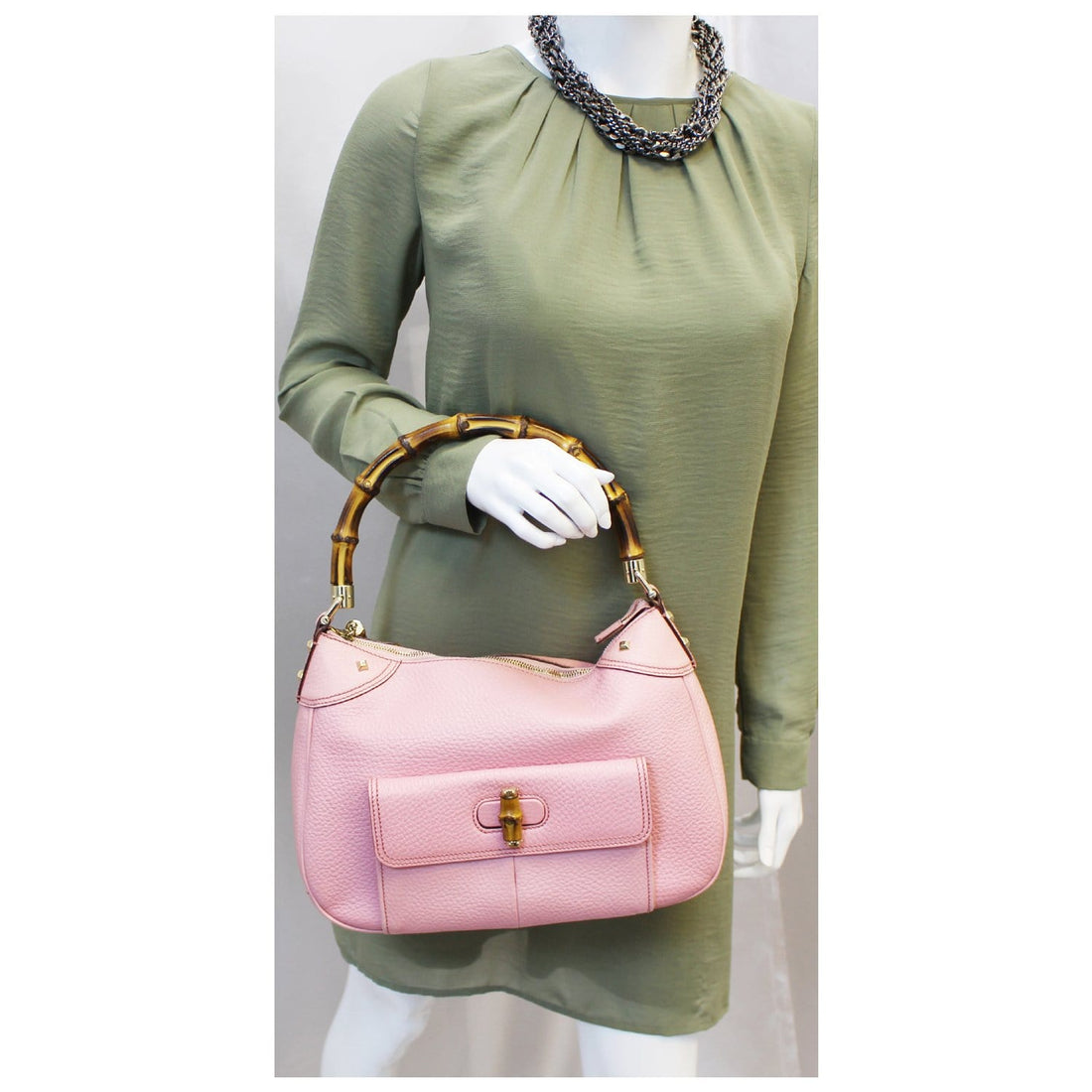GUCCI  Bamboo Top Handle Bag Pink