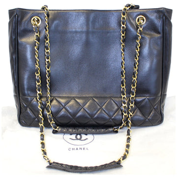 CHANEL Black  Tote Shoulder Bag
