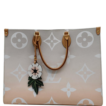LOUIS VUITTON Pool Onthego GM Monogram Shoulder Bag Brume