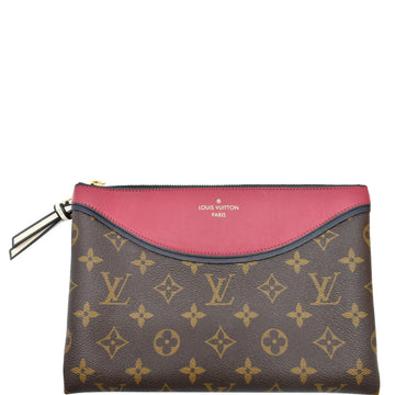 LOUIS VUITTON Tuileries Pochette NM Monogram Canvas Leather Pouch Brown -Final Sale