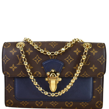LOUIS VUITTON Victoire Monogram Canvas Crossbody Bag Navy