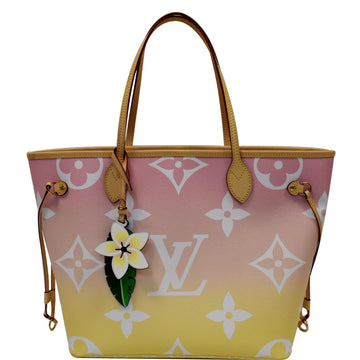 LOUIS VUITTON Neverfull MM Pool Monogram Giant Tote Shoulder Bag Light Pink - 25% OFF