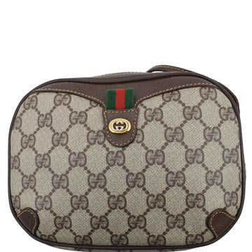 GUCCI  GG Supreme Canvas Crossbody Bag Beige 8902066