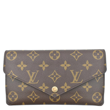 LOUIS VUITTON Monogram Canvas Sarah Wallet Brown