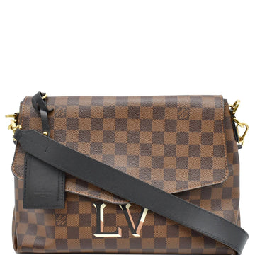 LOUIS VUITTON Beaubourg MM Damier Ebene Shoulder Bag Brown