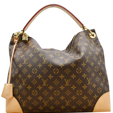 LOUIS VUITTON Berri PM Monogram Canvas Shoulder Bag Brown