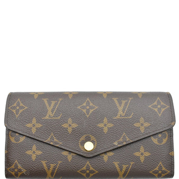 LOUIS VUITTON Monogram Canvas Sarah Wallet Brown