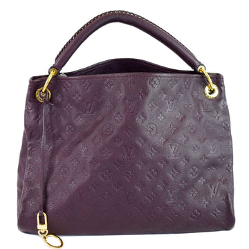 LOUIS VUITTON Artsy MM Empreinte Leather Shoulder Bag Aube