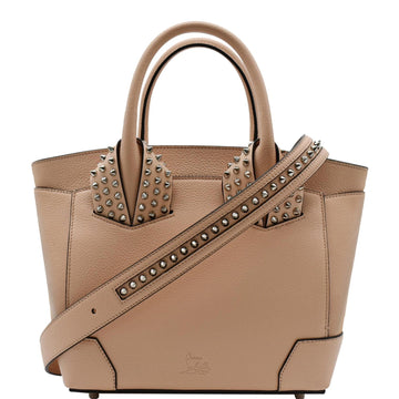 CHRISTIAN LOUBOUTIN Eloise Pebbled Leather Satchel Bag Light Pink - Final Sale
