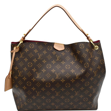 LOUIS VUITTON Graceful MM Monogram Canvas Shoulder Bag Brown