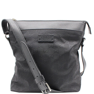 GUCCI GG Monogram Nylon Small Messenger Bag Black 510342