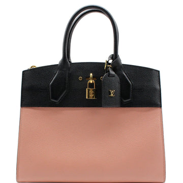 LOUIS VUITTON City Steamer MM Leather Shoulder Bag Magnolia - 25% OFF