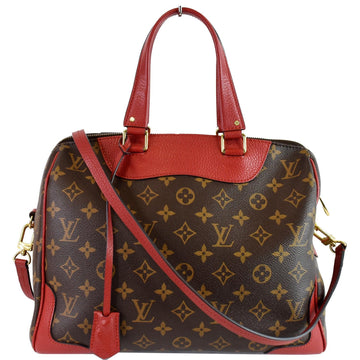 LOUIS VUITTON Retiro NM Monogram Canvas 2Way Shoulder Bag Red