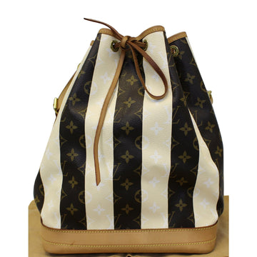 LOUIS VUITTON Noe Large Monogram Rayure Shoulder Bag