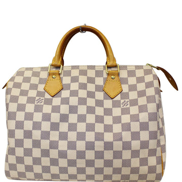 LOUIS VUITTON  Speedy 30 Damier Azur Satchel Handbag