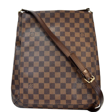 LOUIS VUITTON Mtte Salsa GM Damier Ebene Crossbody Bag Brown